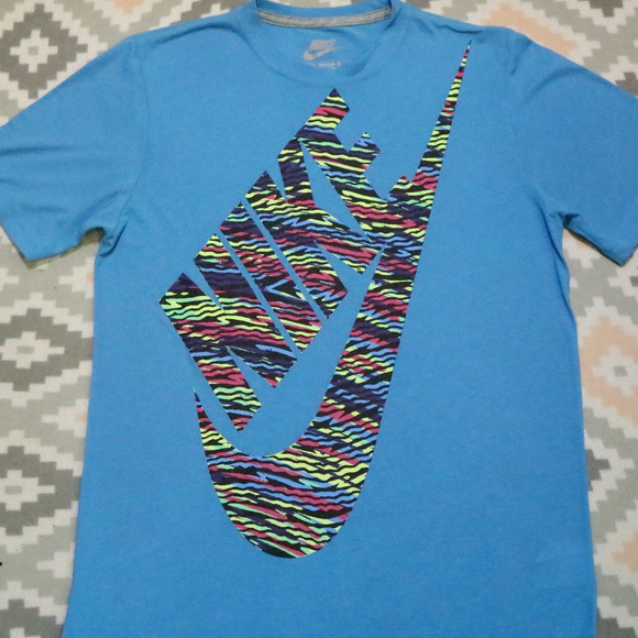 Nike Other - NIKE 90s Retro Striped Swoosh Tee T-shirt